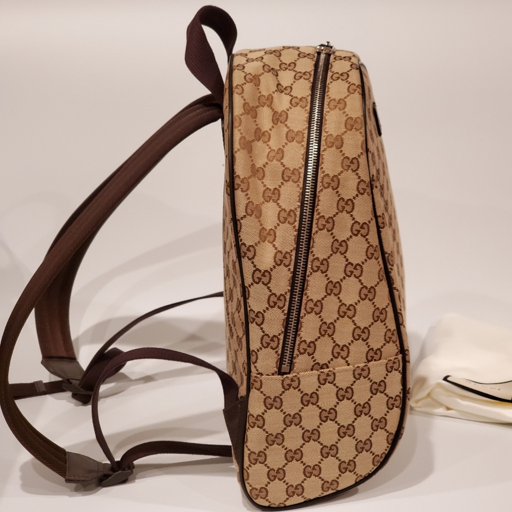 100% Auth Gucci Canvas Backpack Brand New - Picture 5 of 8
